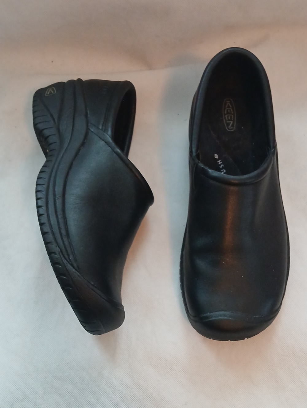 KEEN Utility PTC Slip-On II Womens 10 Shoe Black Waterproof Slip Uniform